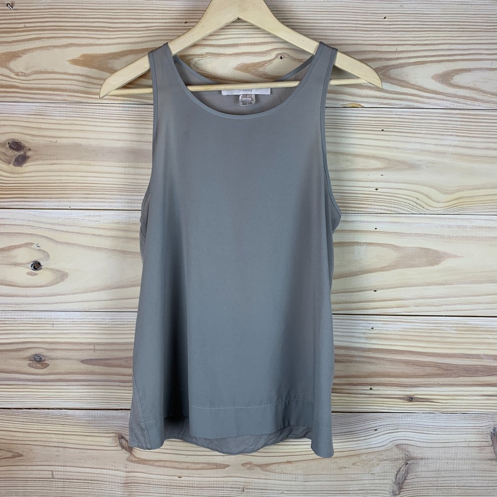 French Connection Classic Top Small Basic Sleeveless Light Gray‎